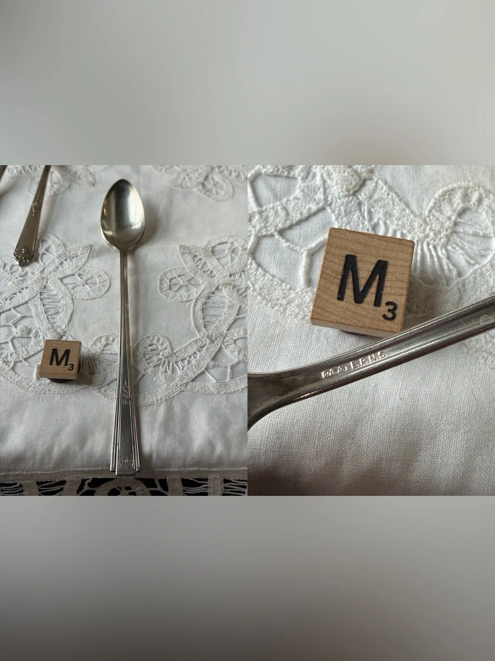 Art Deco Silver plated flatware replacement  spoon